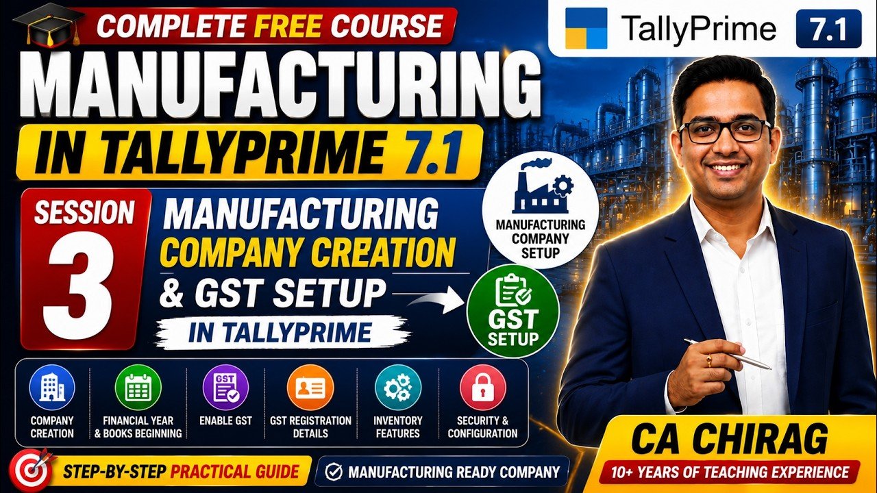 Complete Manufacturing in TallyPrime 7.1